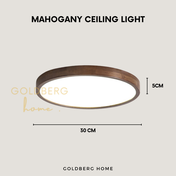 Mahogany Real Wood- LED 18/24/36W 30CM