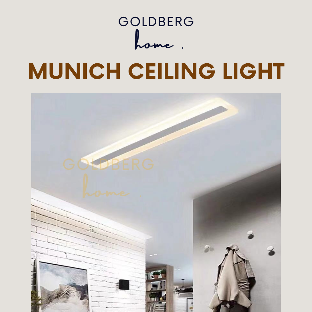 Munich Long Rectangle Ceiling Light Goldberg Home SG