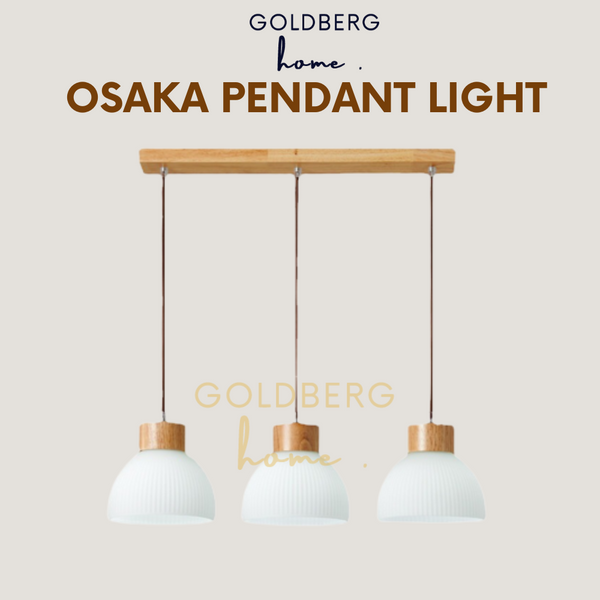 Osaka Wooden Pendant Light Goldberg Home SG