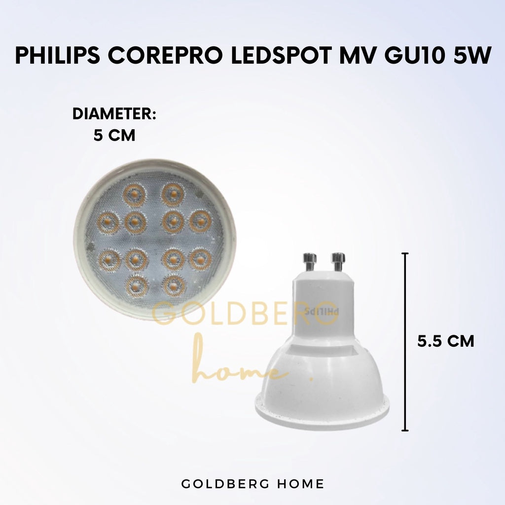 Philips GU10 4.6W CorePro LED Spot MV Spot Light Goldberg Home SG