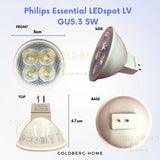 Philips GU5.3 5W Essential LED Spot Light Goldberg Home SG