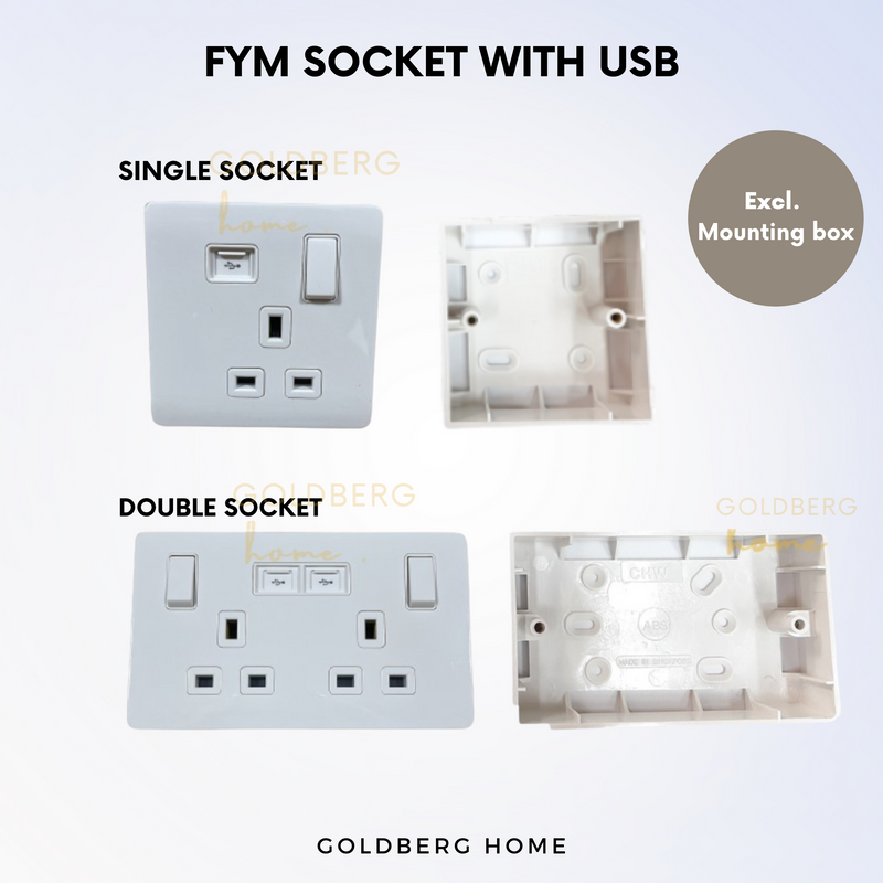 FYM Socket with USB Port