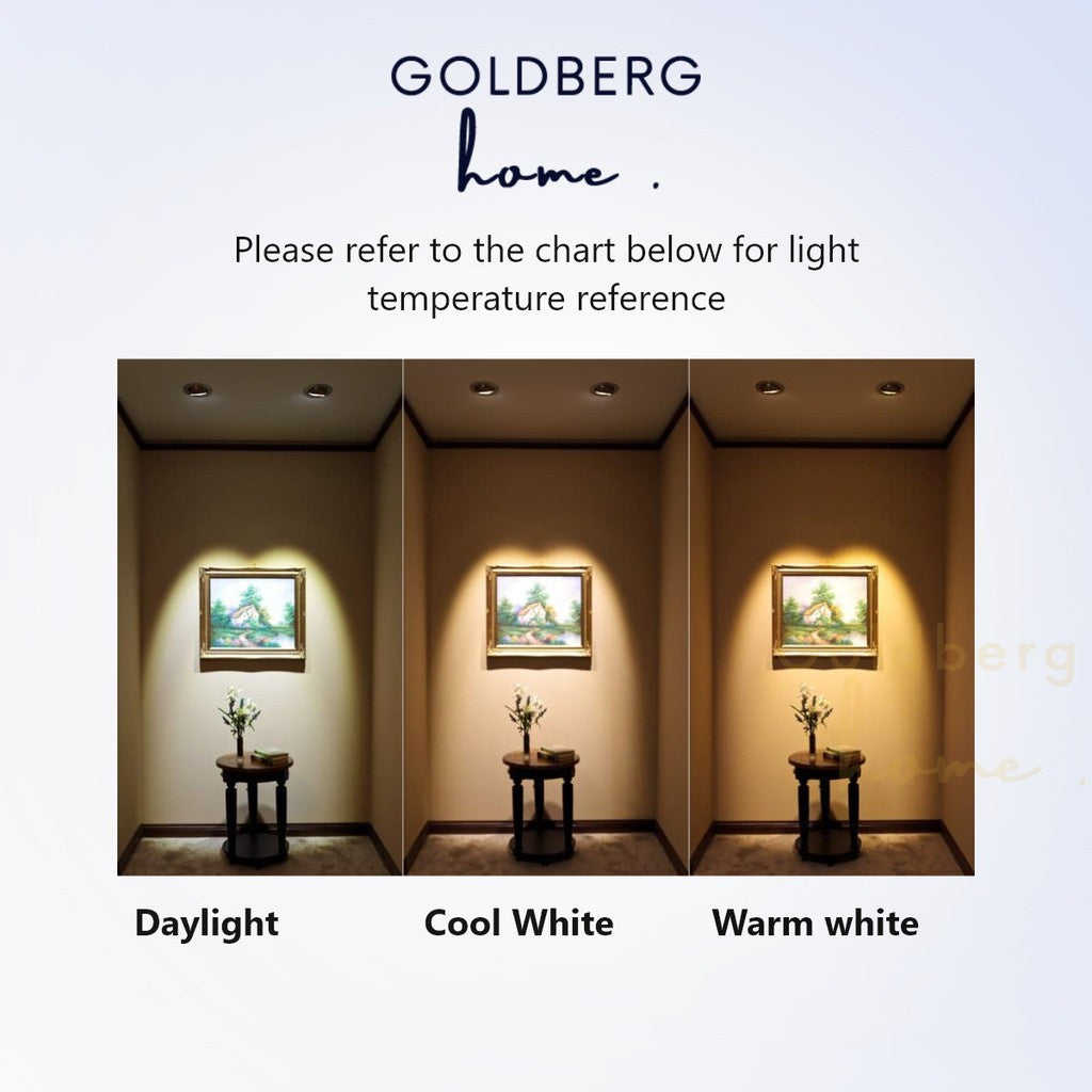 Racer Round Adjustable LED Downlight 5W Spotlight Goldberg Home SG