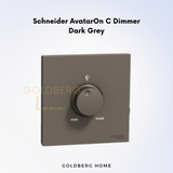 Schneider Avataron C 240V 250W Universal Dimmer with Switch Goldberg Home SGSchneider Avataron C 240V 250W Universal Dimmer with Switch Goldberg Home SG