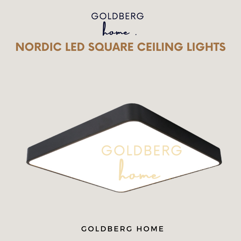 Nordic Square LED Ceiling Light Goldberg Home SG