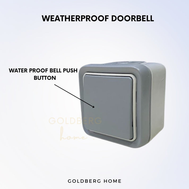 Weatherproof Bell Legrand Outdoor Weatherproof Door Bell Switch | Goldberg Home SG