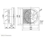 KDK 20ALH Exhaust Fan Goldberg Home SG