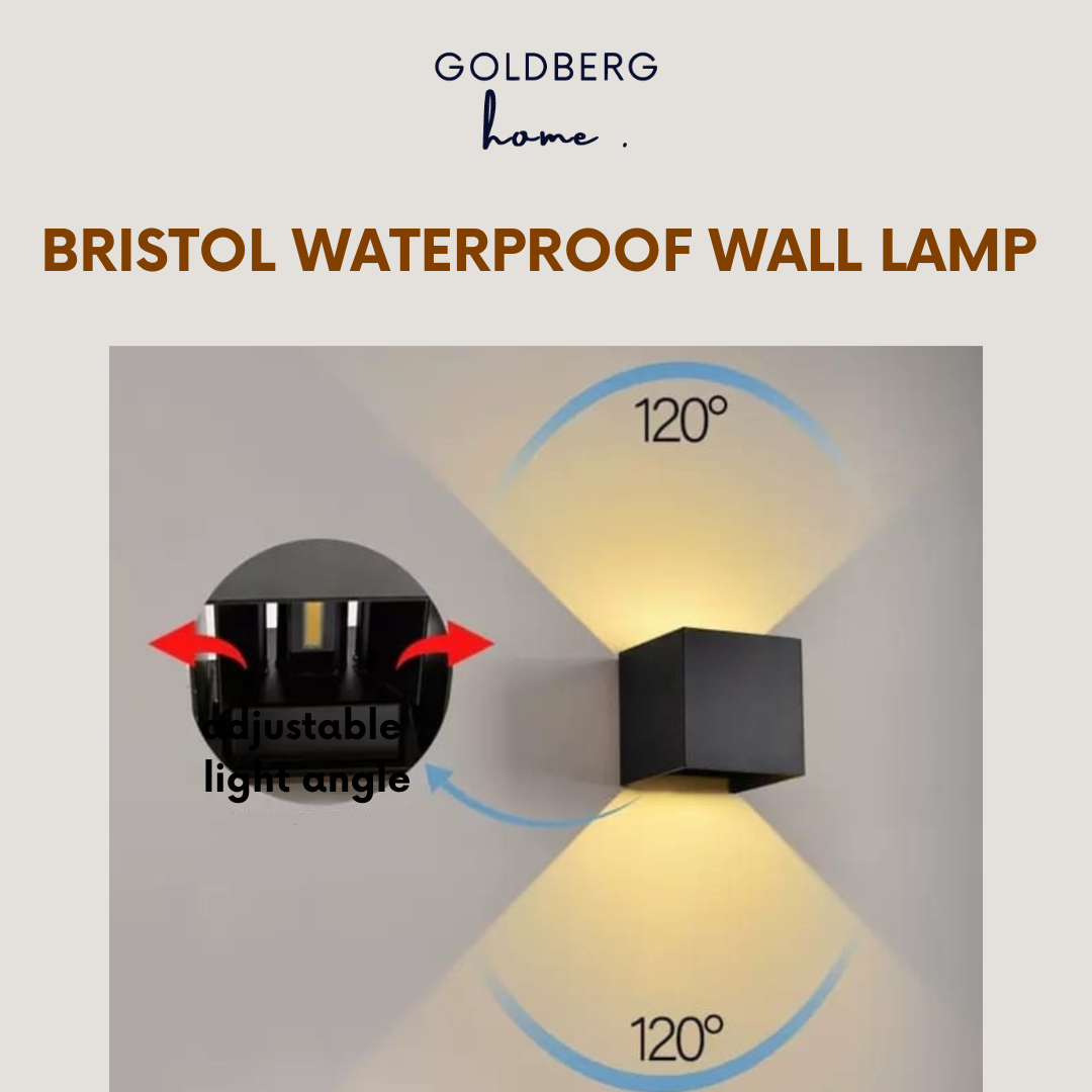Demonstration of the adjustable top and bottom beam angles on the Bristol outdoor light.