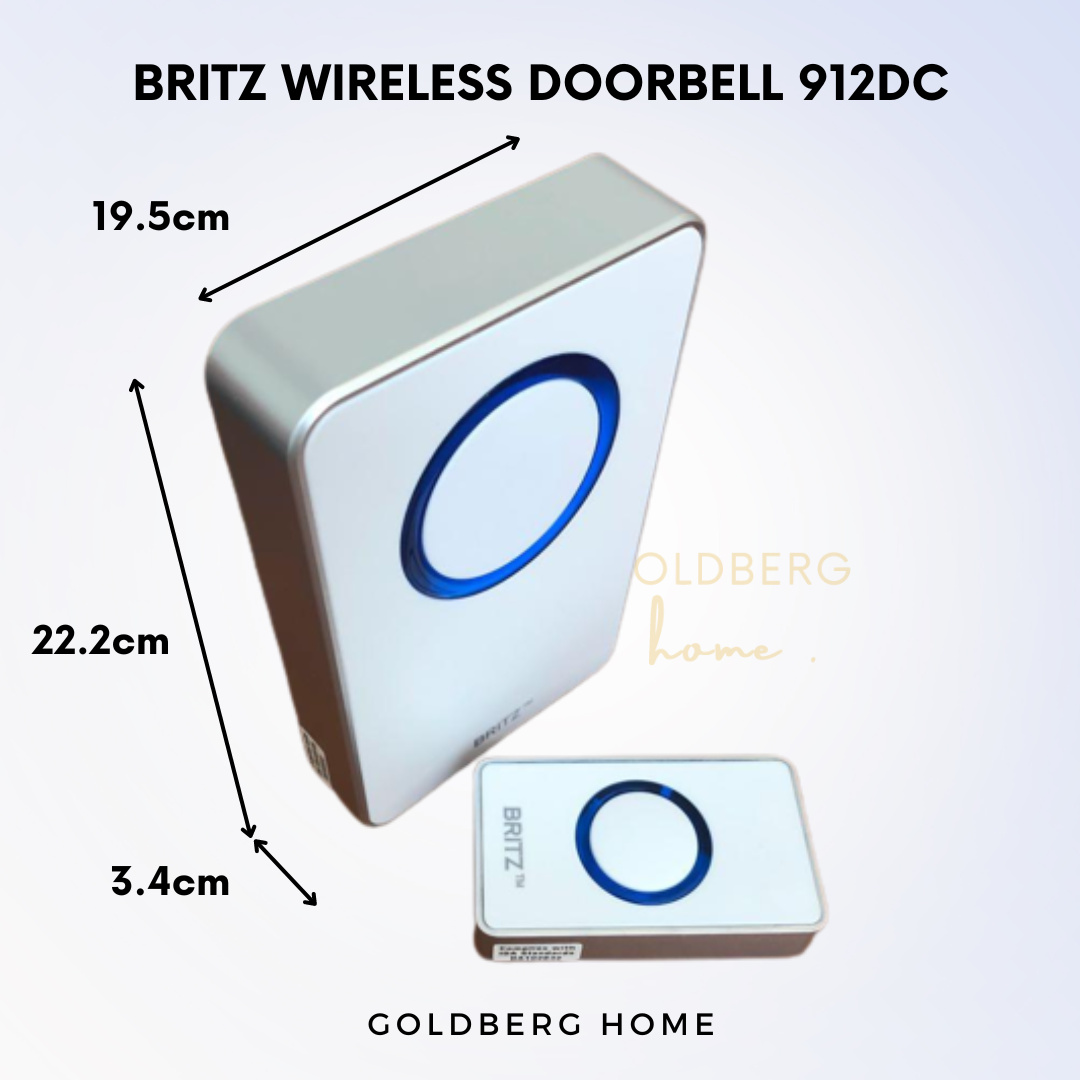 Britz Wireless Doorbell 912DC Goldberg Home SG