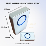 Britz Wireless Doorbell 912DC Goldberg Home SG