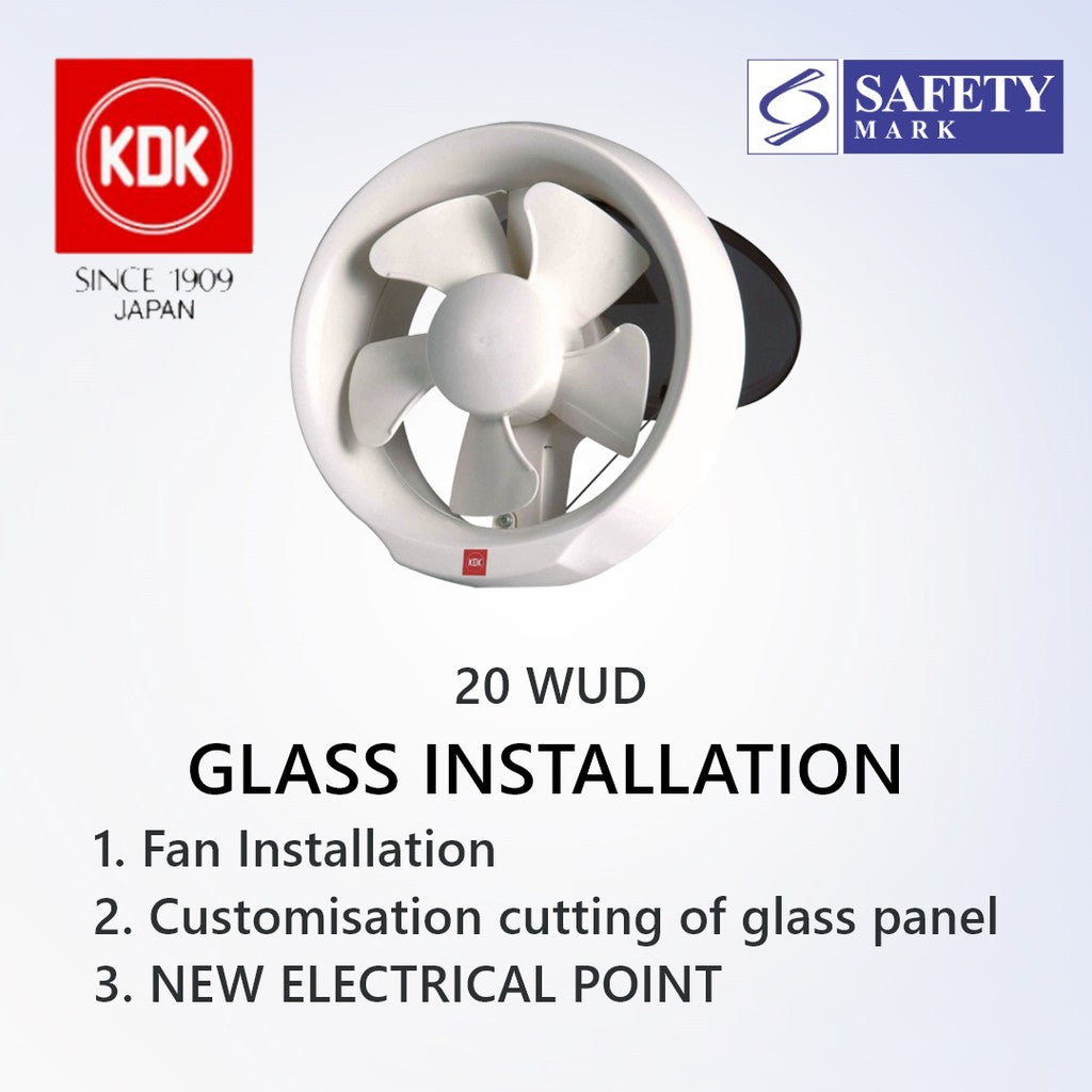 KDK 15 / 20 WUD Exhaust Fan suitable for SG HDB Condo Landed | Hassle-free installation | Goldberg Home SG