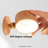 360-degree rotation feature of Goldberg Daichi lamp, allowing flexible light direction for reading or accenting.