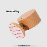 Easy drill-free installation for Goldberg Daichi lamp using 3M adhesive and magnetic mount for SG BTO walls.