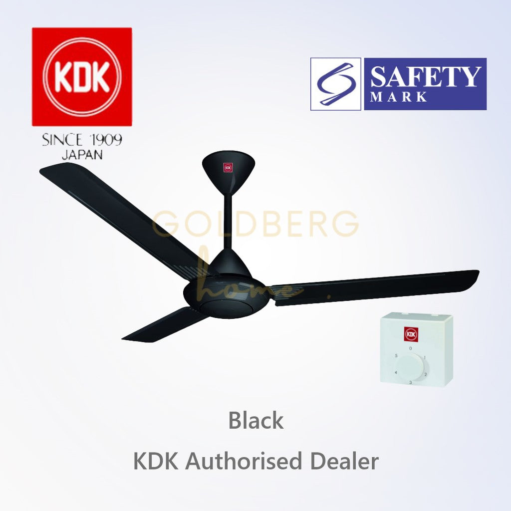 Black KDK M60SG Ceiling Fan | Sleek Design Ceiling Fan | Goldberg Home SG