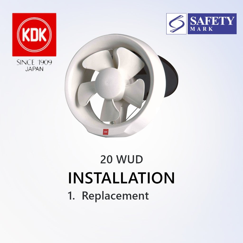 KDK 15 / 20 WUD Exhaust Fan suitable for SG HDB Condo Landed | Hassle-free installation | Goldberg Home SG
