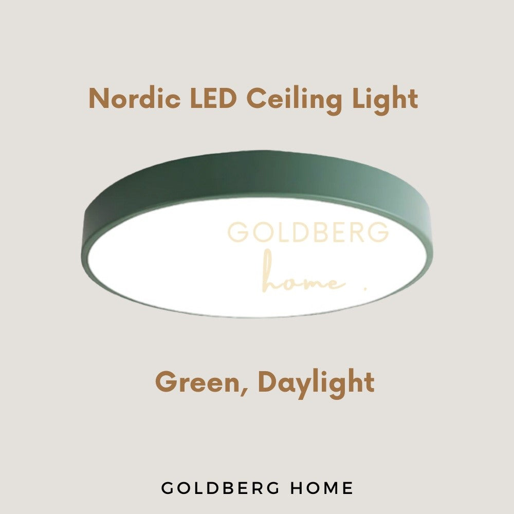 Green Edinburgh Premium LED in Daylight. Goldberg Home nature-themed light for bright Singapore playrooms.