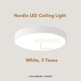White Edinburgh Premium LED with 3-Tone. Goldberg Home versatile tritone lighting for Muji-style SG homes.