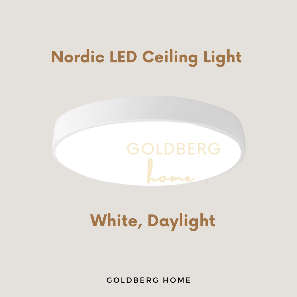 White Edinburgh Premium LED in Daylight. Goldberg Home crisp white light for Singapore HDB service yards.