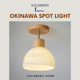 Goldberg Home Okinawa Series real wood base Nordic downlight in Daylight, premium Singapore electrical brand