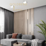 Philips 9W surfaced downlights installed in a modern industrial Singapore BTO living room with concrete ceilings.