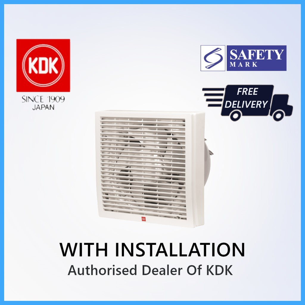 [With Installation] KDK 15WHPCT Window Mount Ventilating Fan, 15cm exhaust fan for Singapore bathrooms.