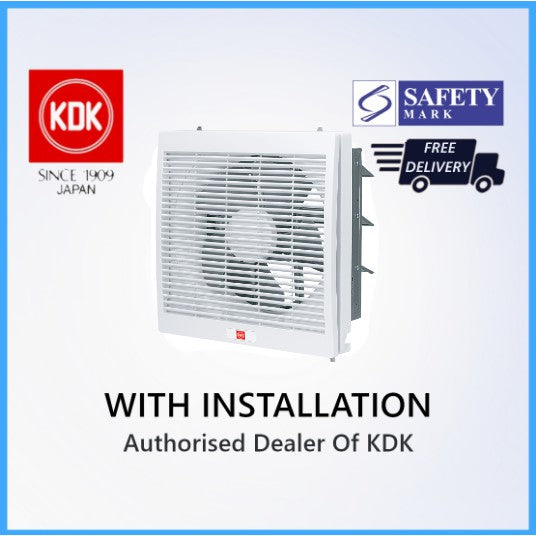 [With Installation] KDK 20ALA Wall Mounted Ventilating Fan, 20cm louver type for SG bathrooms.