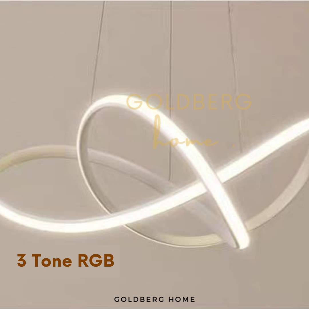 Color temperature variations for Louiza series: Daylight, Warm White, and RGB mood lighting for SG living rooms.