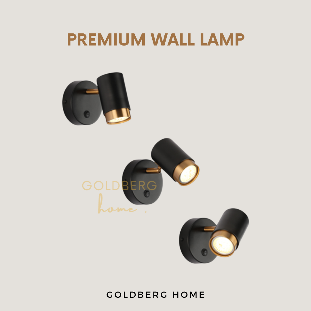 Adjustable swivel head of the Nacht Luxe wall lamp for precise light direction and reading comfort.