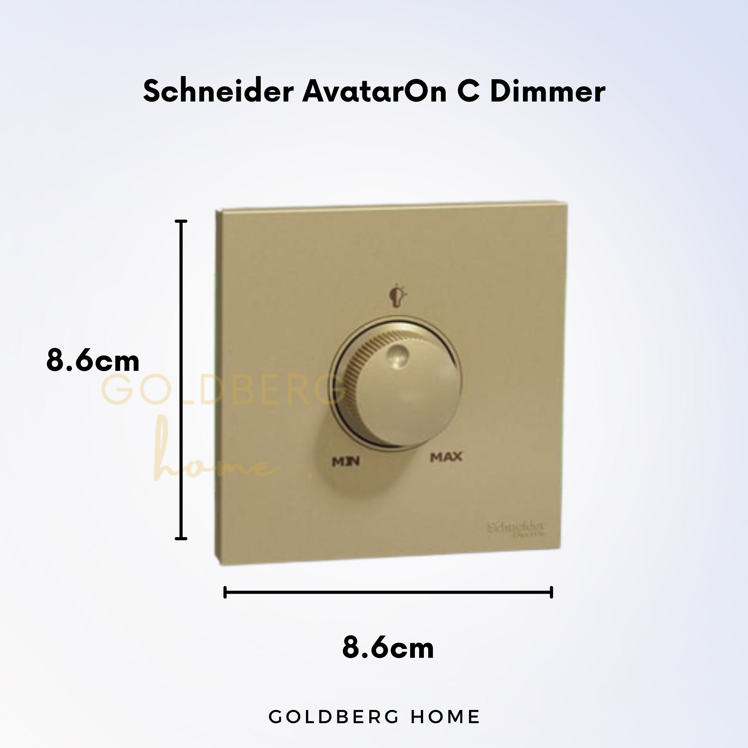 Technical wattage specs for Schneider AvatarON C 240V dimmer, supports dimmable LED and halogen in SG.